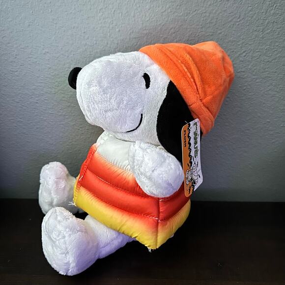 New 2024 Snoopy Candy Corn Puffer Coat Vest 10 In 🎃 CVS TIKTOK VIRAL - Picture 1 of 8